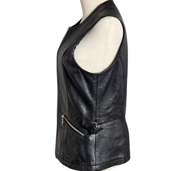 Wilsons Leather Black Vest - Picture 6 of 8